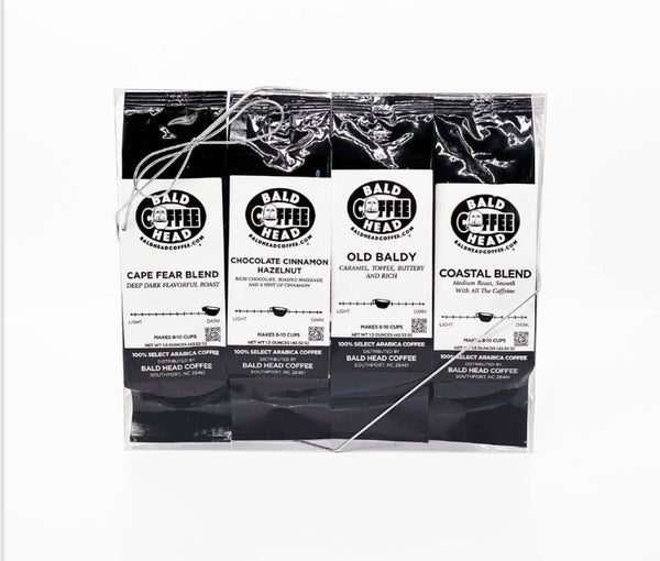 Every Day Sampler 4 pc  Gift set- makes 4 pots of coffee