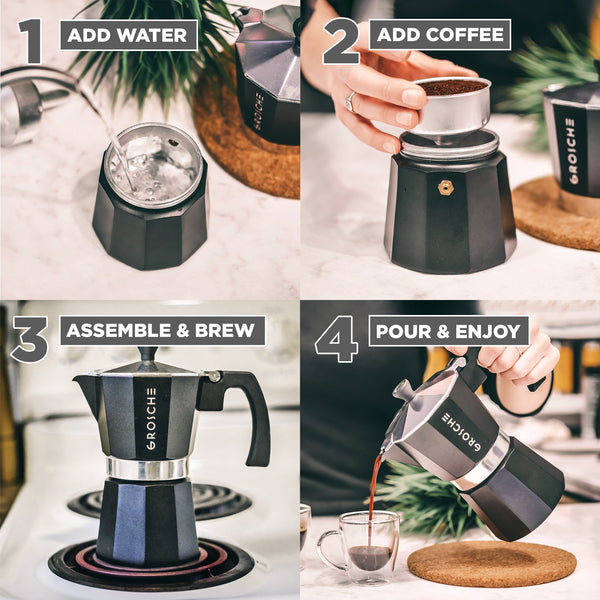 Moka 3 cups espresso coffee maker