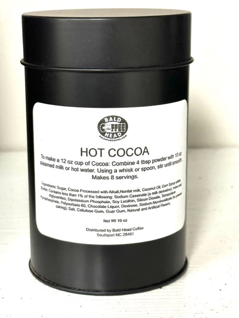 Bald Head  Coffee®  Hot Cocoa 10 ounce Tin