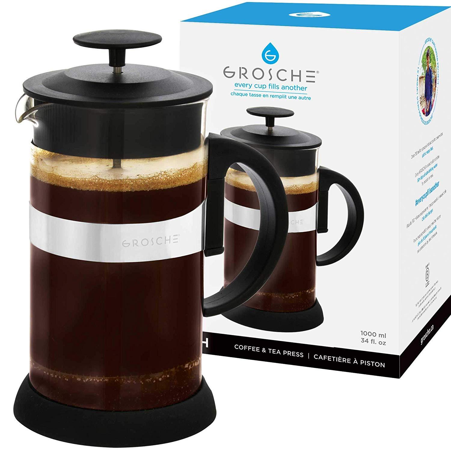Grosche French Press Zurich 1000 ml 3-4 cup